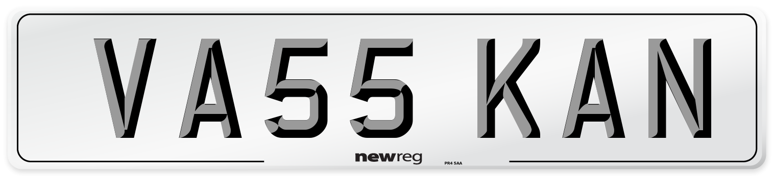VA55 KAN Number Plate from New Reg
